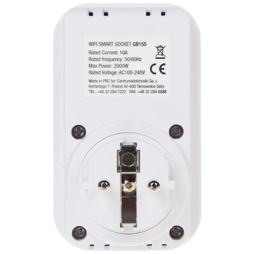 Smart electrical socket GB-155 2000W GreenBlue