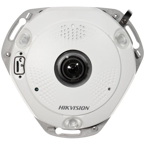 Vandal-proof IP camera DS-2CD63C5G0-IVS Fish Eye Hikvision