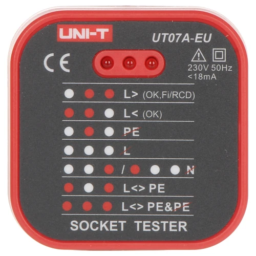 UT-07A-EU UNI-T network socket tester