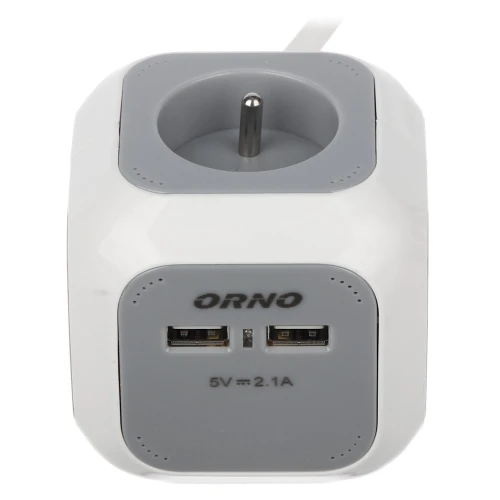 Power strip OR-AE-13144 (4 sockets, 2 USB) ORNO