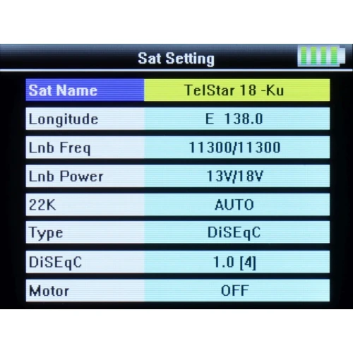 Satellite meter S-21 DVB-S/S2/S2X Spacetronik