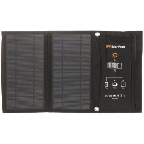 Portable photovoltaic panel travel-SOLAR/21W-USB FOLDABLE VOLT Poland