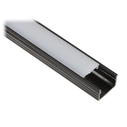 Profile with a shade for LED strips PR-LED/SB2/2M surface-mounted black