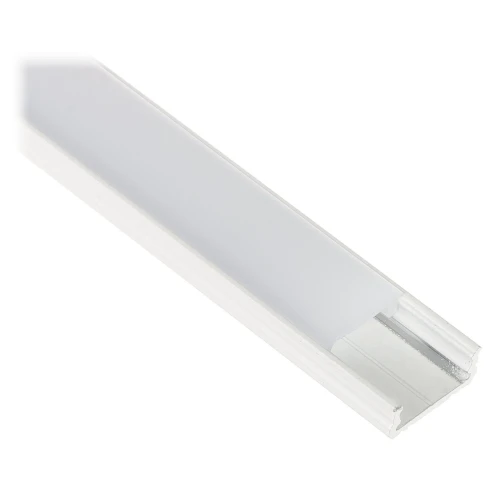 Profile with a diffuser for LED strips PR-LED/SW/2M surface-mounted white