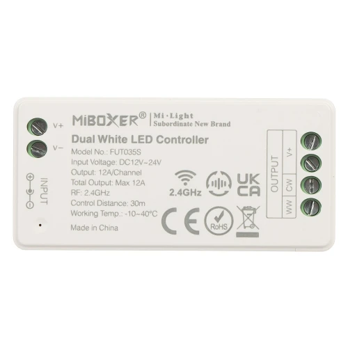 LED lighting controller LED-W-WC/RF2 2.4 GHz, CCT 12... 24V DC MiBOXER / Mi-Light