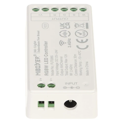 LED-RGBW-WC/RF2 2.4 GHz LED lighting controller, RGBW 12