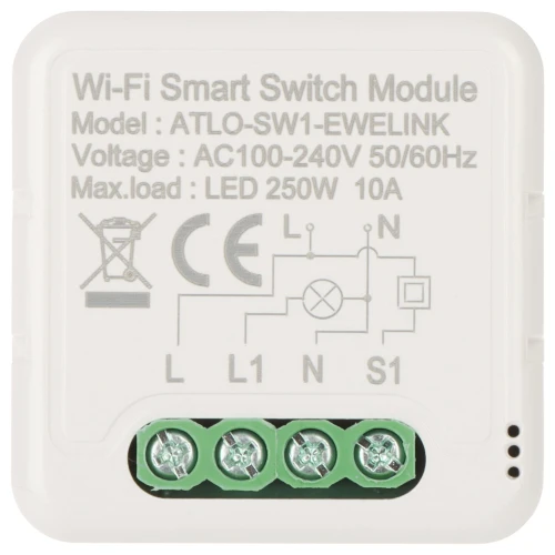 Intelligent LED lighting controller ATLO-SW1-EWELINK Wi-Fi, eWeLink