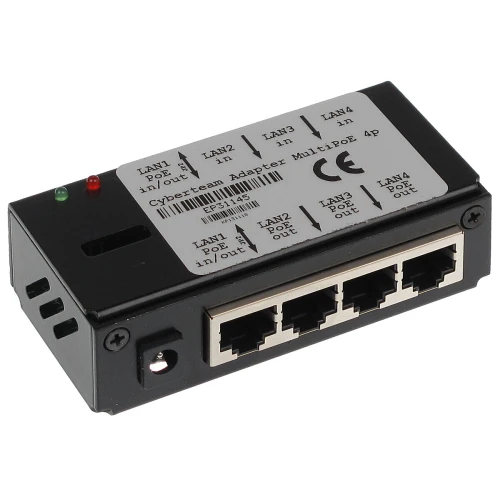 Power adapter for POE-UNI/4 twisted pair