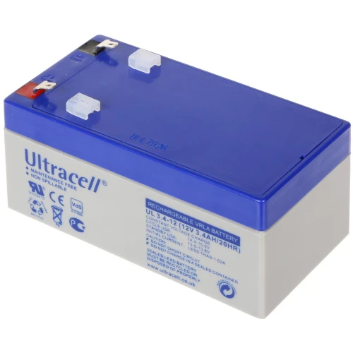 12V/3.4AH-UL ULTRACELL Battery