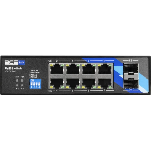 BCS-B-ISP08G-2SFP BCS PoE 8-port switch DIN rail