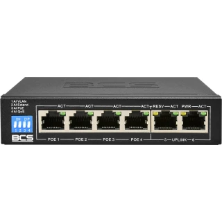 BCS-B-SP04G02G PoE Switch for 4 IP cameras