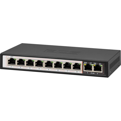BCS-B-SP08G02G PoE Switch for 8 IP cameras