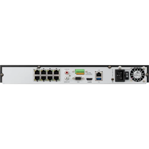BCS-V-NVR0802-4K-8P IP network digital recorder 8-channel with PoE switch BCS View