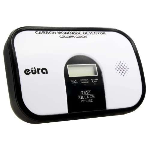 Carbon monoxide sensor "Eura" CD-45A2 v.2- 7 years warranty, DC 3V, LCD display, freestanding