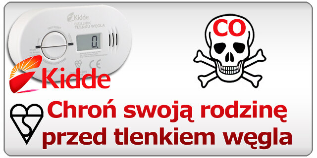 Informacja: Czujnik czadu tlenku węgla Kidde 5DCO 
