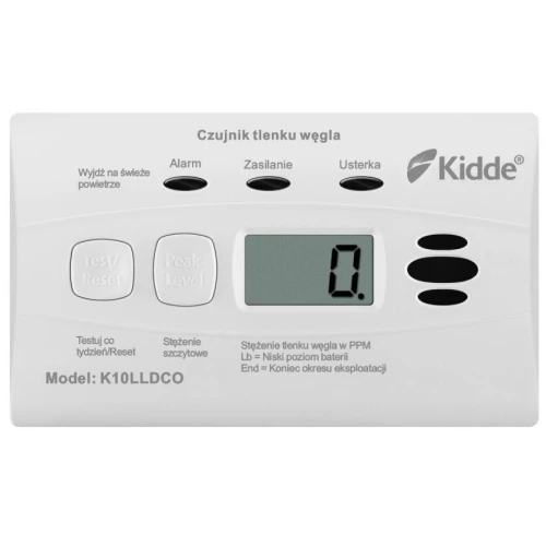 Kidde K10LLDCO carbon monoxide and carbon dioxide detector