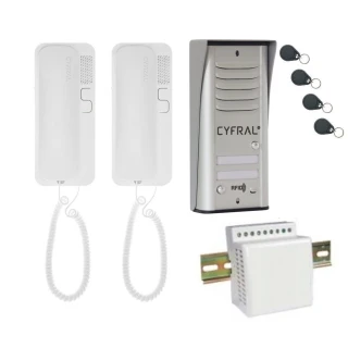 CYFRAL COSMO intercom set for 2 apartments