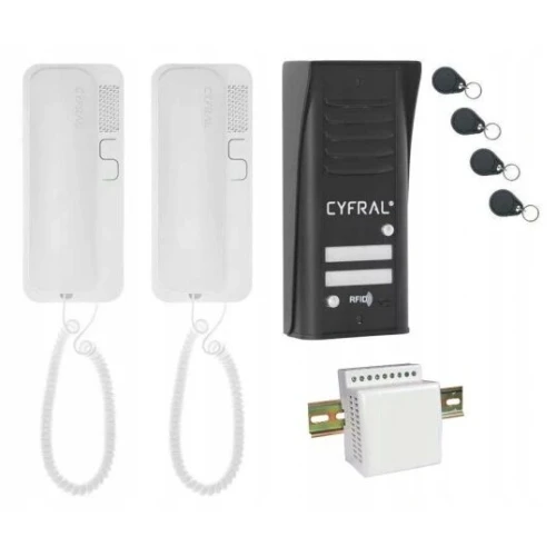 CYFRAL COSMO intercom set for 2 apartments