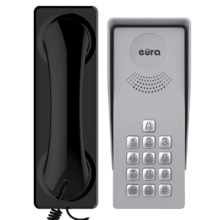 EURA ADP-37A3 INGRESSO NERO 1-family intercom with external cassette and cipher