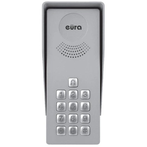 EURA ADP-37A3 INGRESSO NERO 1-family intercom with external cassette and cipher
