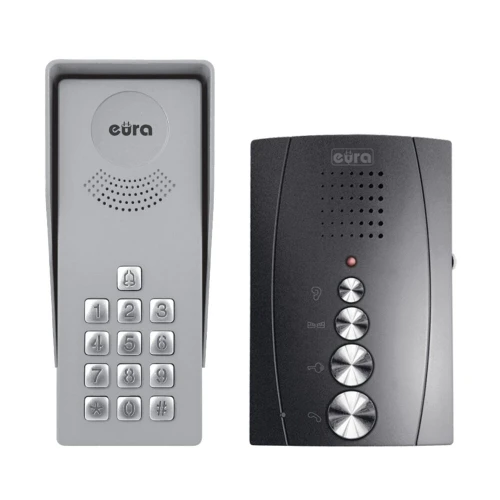 EURA ADP-38A3 Intercom Set ENTRA graphite single-family loudspeaker cassette with cipher
