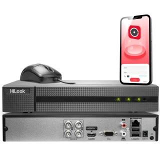 DVR-4CH-4MP Hybrid Digital Video Recorder for Surveillance HiLook by Hikvision