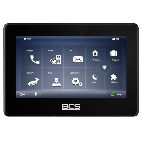 Dual-system video monitor BCS-MON7600B-2 with speakerphone