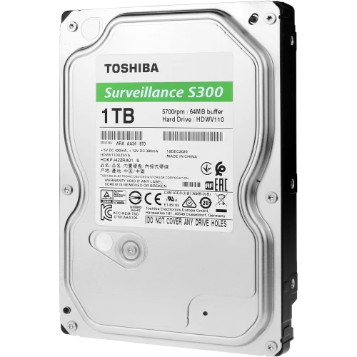 Toshiba S300 Surveillance 1TB Hard Drive for Monitoring