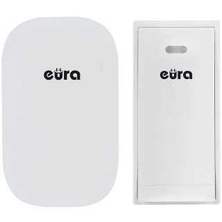 Wireless doorbell EURA WDP-81H2 ''SONG'' - battery-free, button (kinetic), expandable capability