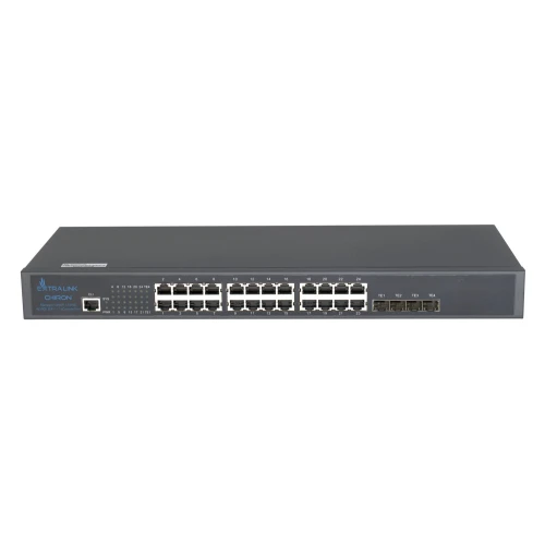 Extralink Chiron | Switch | 24x RJ45 1000Mb/s, 4x SFP+, L3, managed
