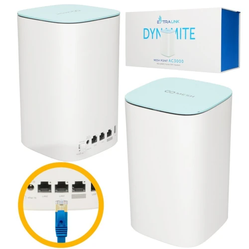 Extralink Dynamite C31 | Mesh Network Expansion Module | AC3000, MU-MIMO, Home Mesh WiFi System