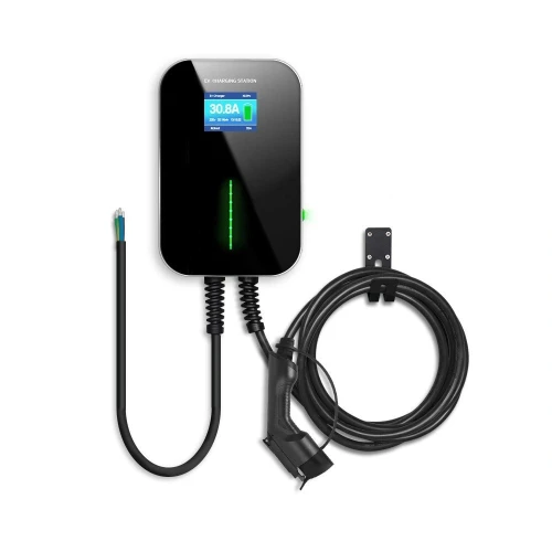 Extralink BS20-BC-22kW-APP Type 2 32A 22kW | Electric Vehicle Charger | 3 phases, LCD screen, application, 6.1m