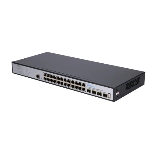 Extralink Hypnos | Switch | 24x RJ45 1000Mb/s, 4x SFP+, L3, managed