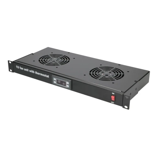 Extralink | Fan Panel | 19", 2 Fans, with Thermostat