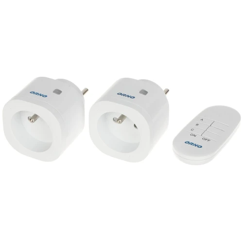 Electric sockets with a remote control OR-GB-439 SET 2 PCS. 3000W ORNO