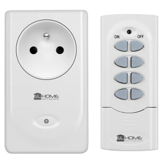 Wireless socket controlled by remote control EL-HOME RCS-31C8-3600W (1V1), white color