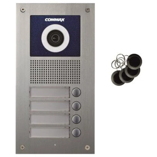 4-subscriber camera with optical adjustment and RFID reader Commax DRC-4UC/RFID