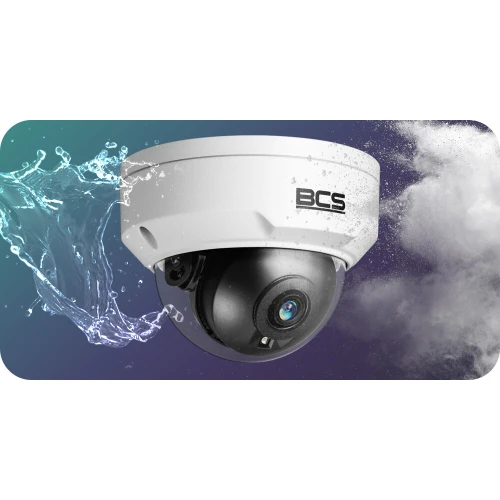 IP Camera BCS-P-DIP25FSR3-Ai1 5Mpx IR 30m, STARLIGHT, vandal resistance, alarm inputs