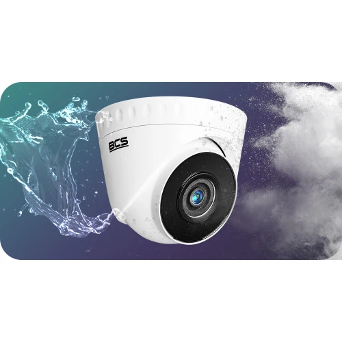 BCS-V-EIP15FWR3 BCS View dome camera, ip, 5Mpx, 2.8mm, poe