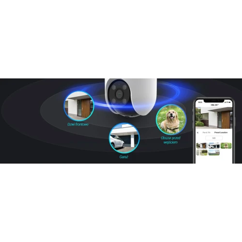 EZVIZ H8c 1080P Rotating WiFi Camera Smart Detection, Tracking