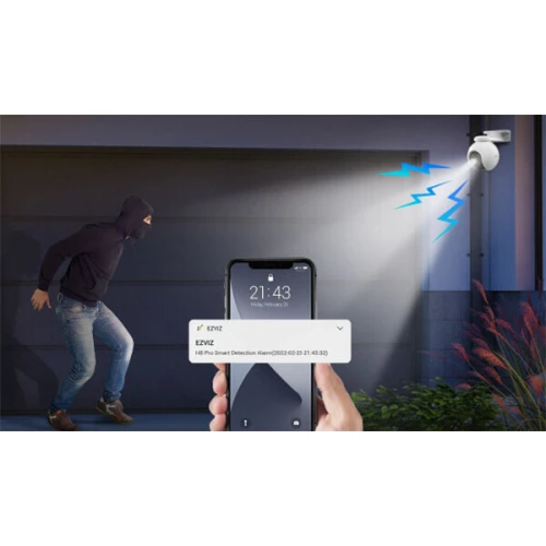 EZVIZ H8 Pro 3k 5Mpx WiFi Rotating Camera Smart Detection, Tracking