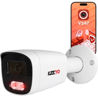IP Tube Camera 5Mpx IR25m KEEYO LV-V-IP5M25TF-B