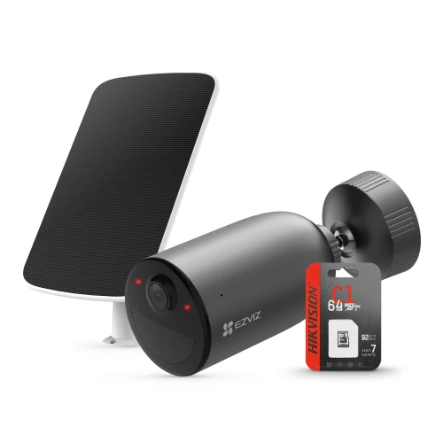 Self-Powered Camera with microSD Card WiFi 3Mpx EZVIZ EB3 + Solar Panel