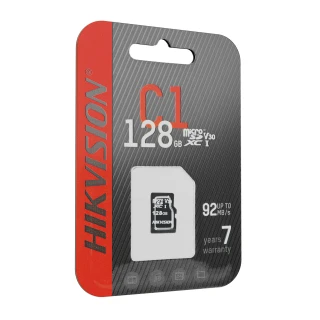 MicroSD Memory Card 128GB HS-TF-C1 Monitoring 92MB/s Adapter