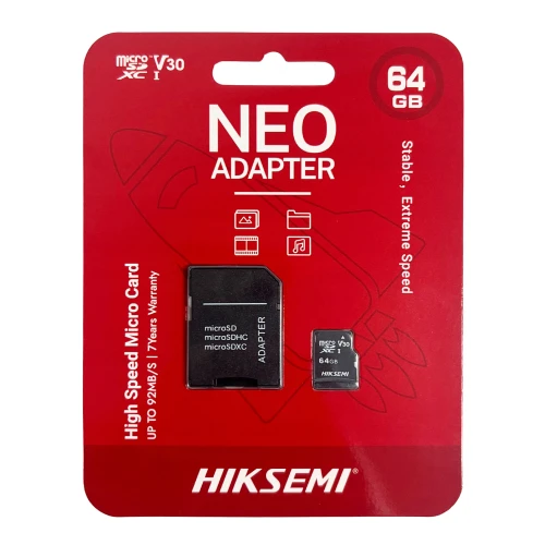 MicroSD memory card (SDHC) 64GB Hikvision HS-TF-C1(STD)/64G