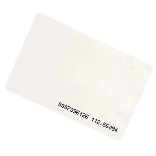 RFID Card EMC-02 125kHz 0.8mm with number (8H10D+W24A) white laminated