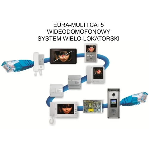 External cassette of the EURA PROFESSIONAL CAT5 VMA-27A5 V.2 intercom, CCD color, proximity card function