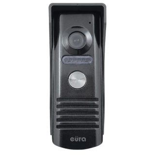 External modular cassette of the EURA VDA-11A3 EURA CONNECT video intercom, single-family, graphite, white light.