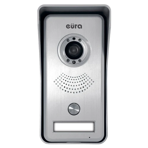 External modular cassette of the EURA VDA-34A3 EURA CONNECT video intercom, single-family, proximity reader, surface-mounted.