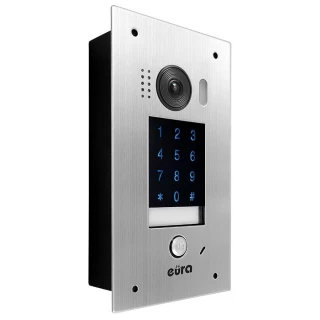 EURA VDA-74A5 v.3 2EASY Single-Family Modular Outdoor Video Intercom Station with Flush Mount and Touch Keypad